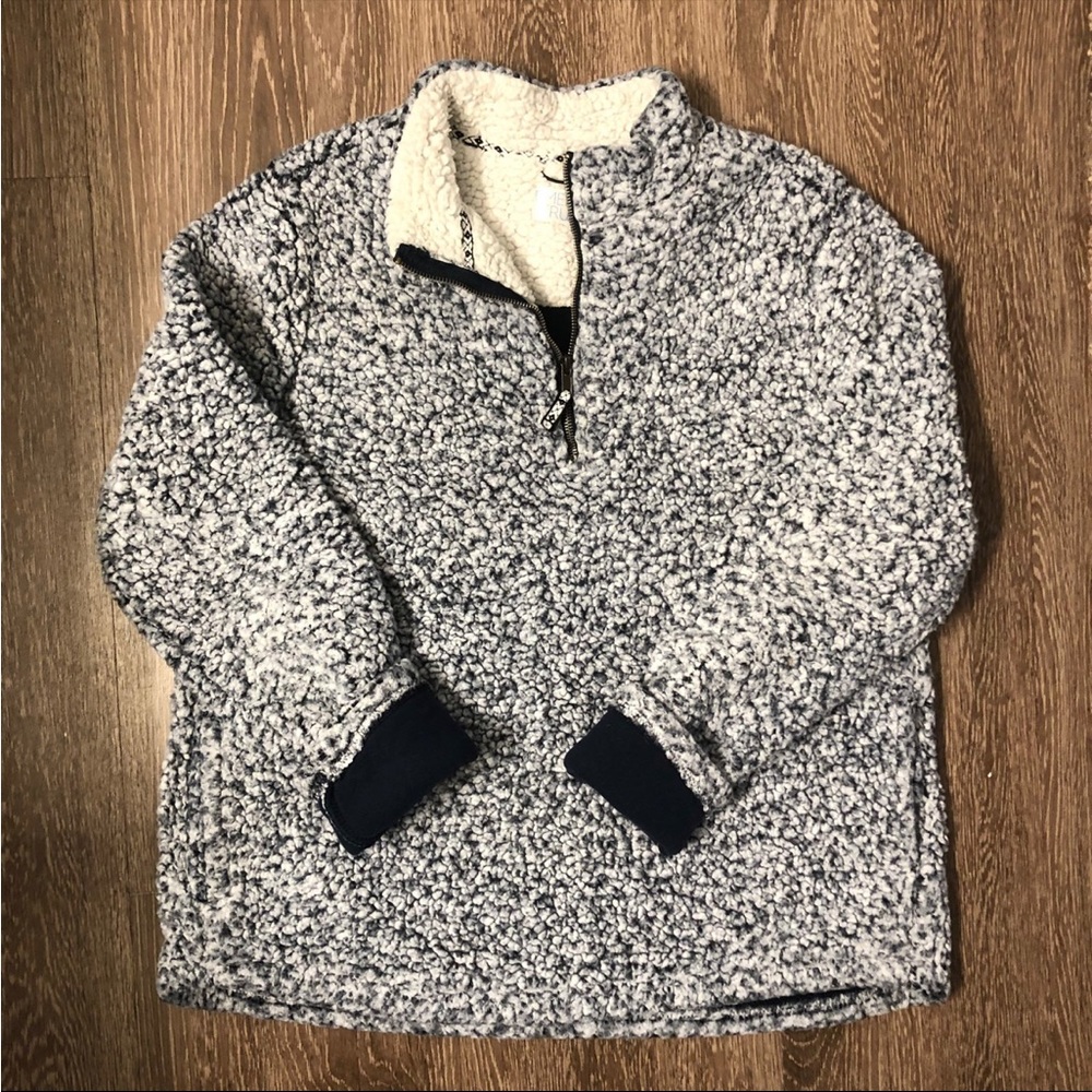 Blue sherpa jacket size L